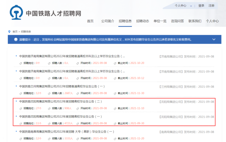 中国铁路人才网最新招聘信息